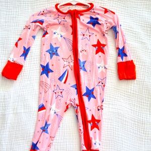 Little Sleepies girls stars pajamas 3-6 months